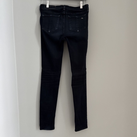 Rag & Bone Skinny Jeans Black Wash Size 26 Style W1513K520 Color COAL - Picture 4 of 8